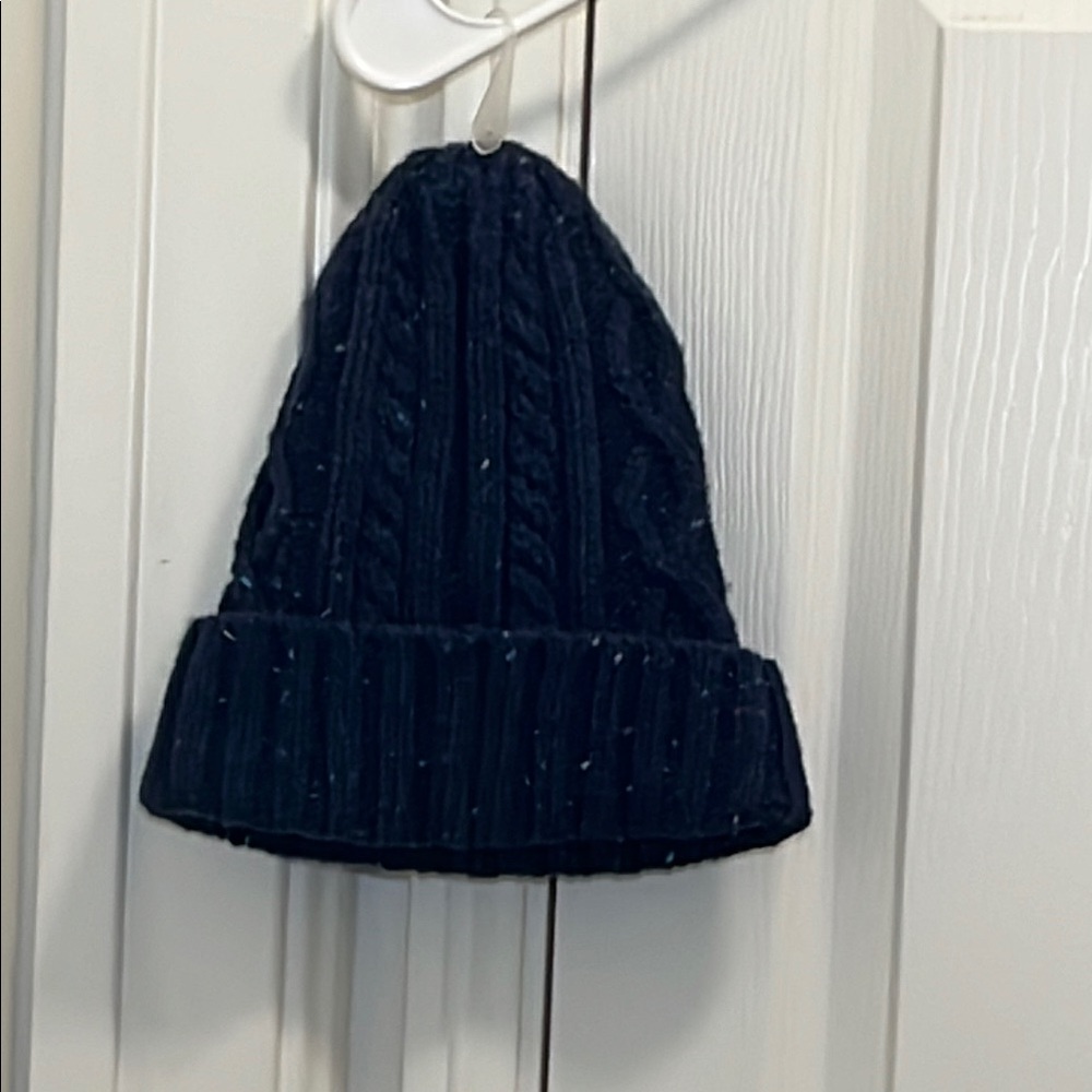 Navy Blue Knit Beanie